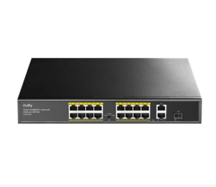 Cudy FS1018PS1 16-Port 10/100M PoE+Switch, 1Gbit Uplink + 1Gbit Combo SFP Port, 200W( PFS4218-16ET-